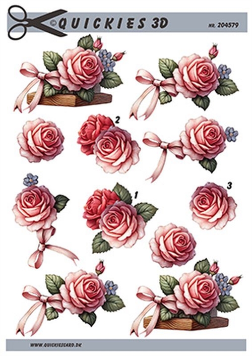 3D Decoration med roser